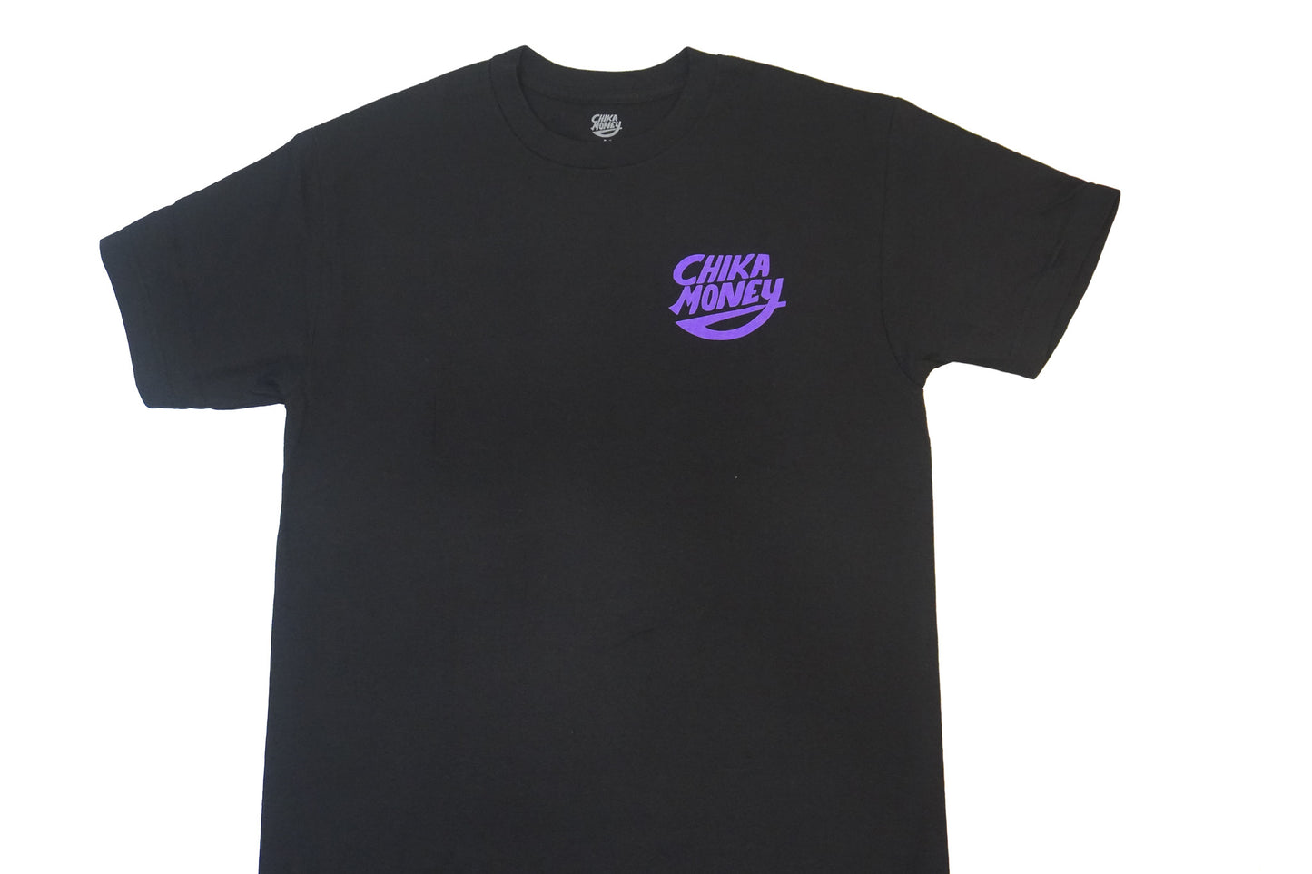 Purple Design Black T-Shirt