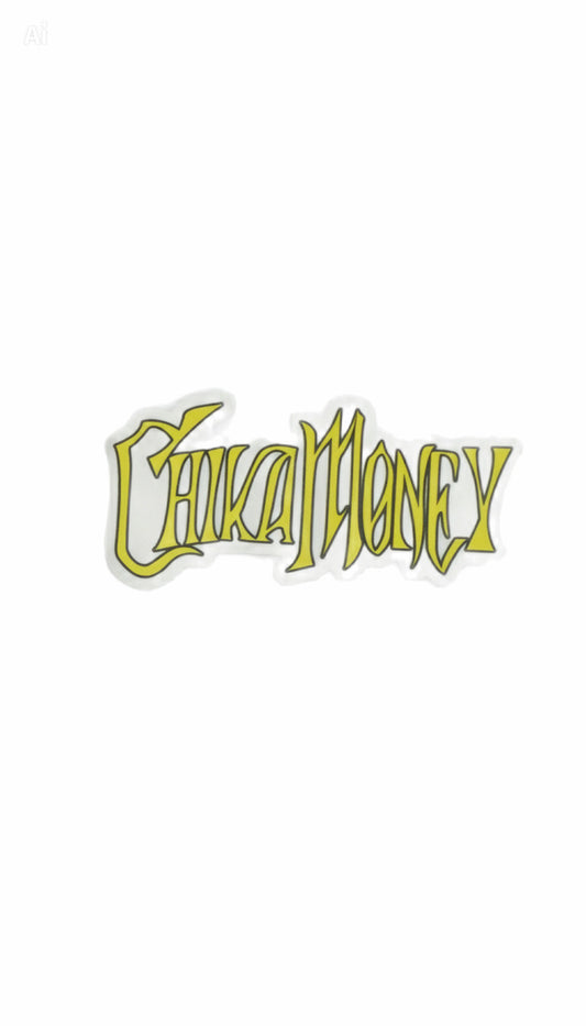 YELLOW CHIKAMONEY STICKERS
